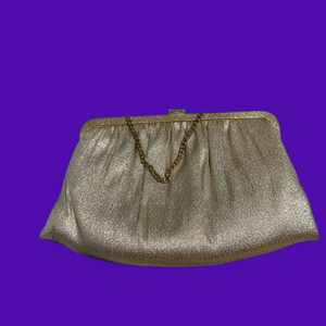 Sparkly gold clutch with 2 inner compartments